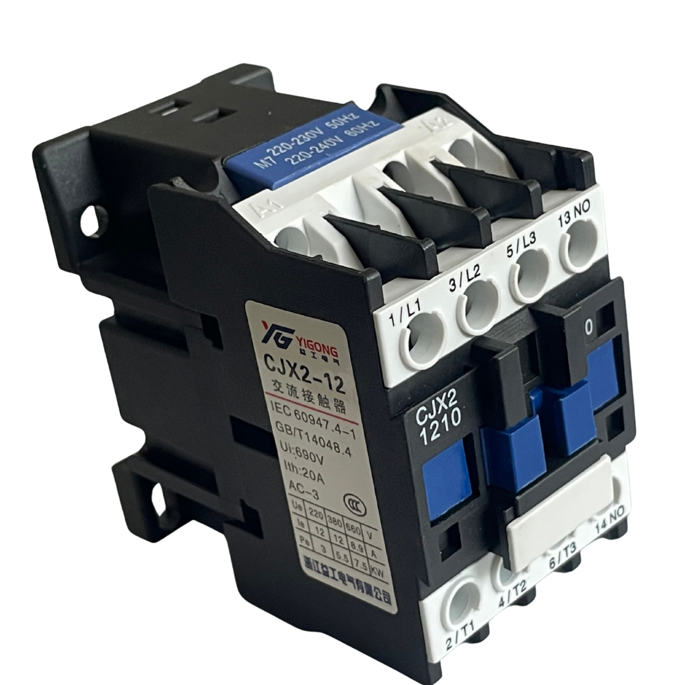 Contactor for a UPVC machine