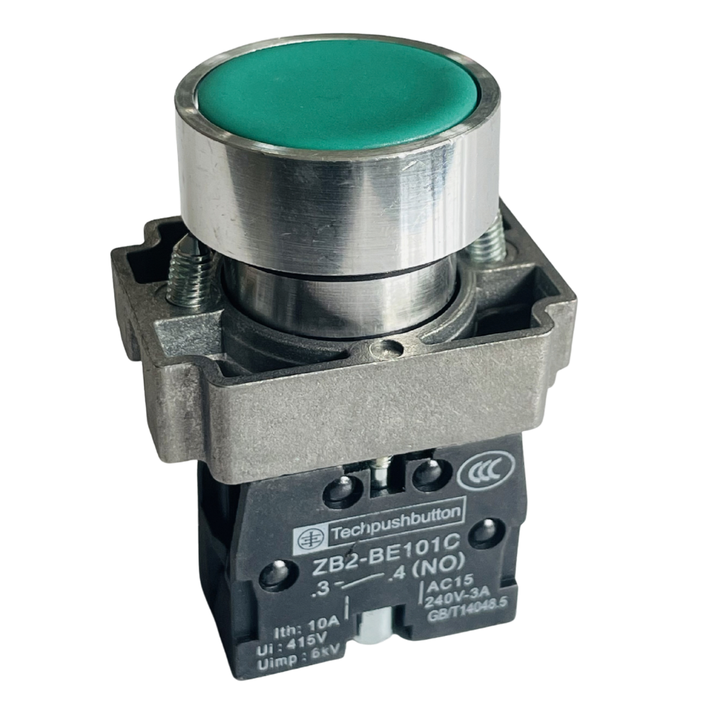 Green On/Off Switch(A) for a UPVC machine